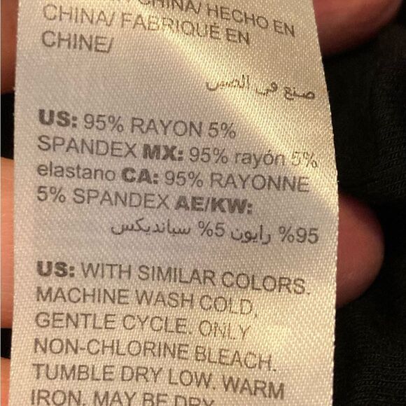 Soma Essential T Stretch rayon jersey V neck double thick fits like 2X or 3X - Picture 4 of 4